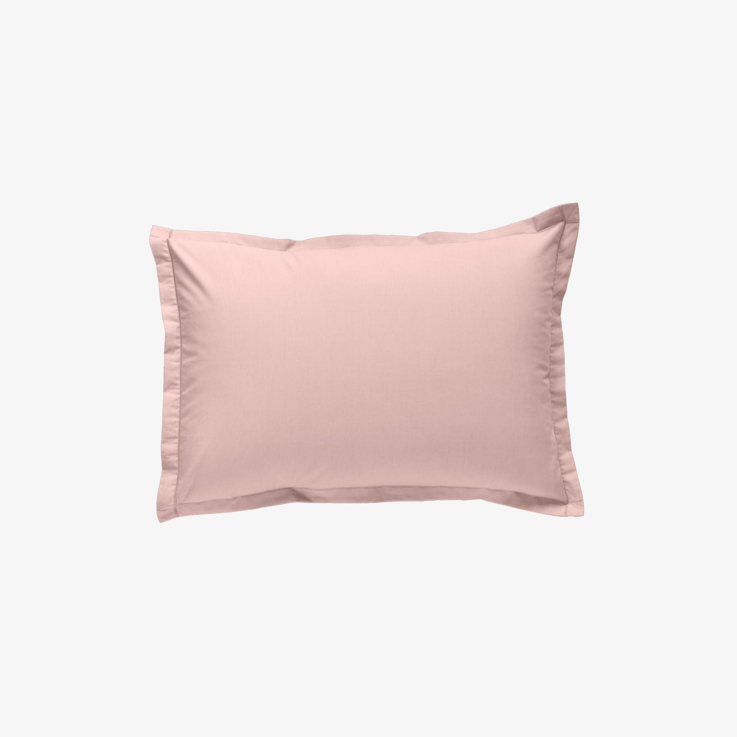 Taie d'oreiller satin 120 fils rose