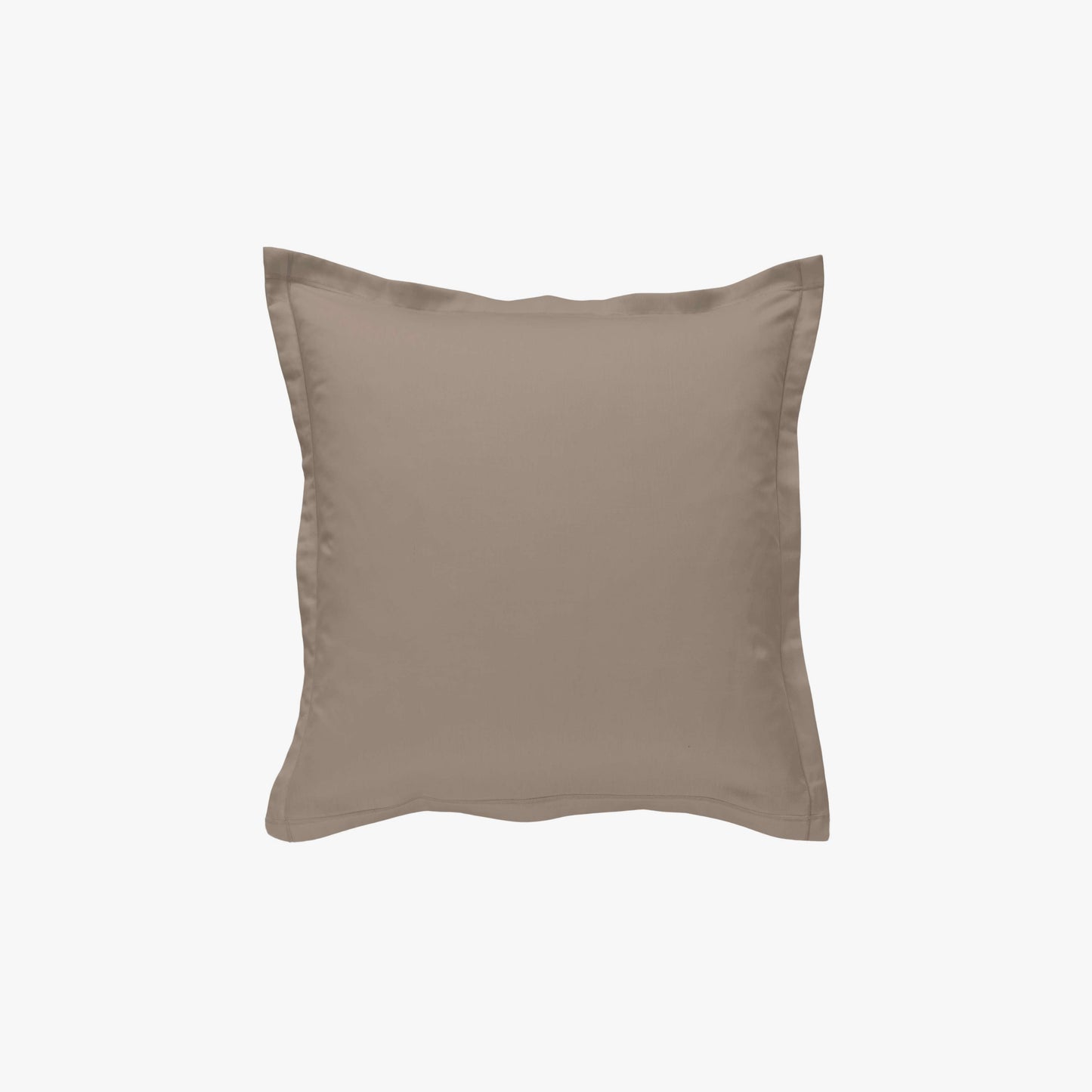 Taie d'oreiller percale 80 fils taupe