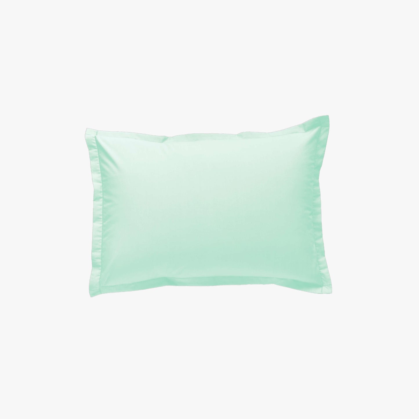 Taie d'oreiller percale 80 fils vert d'eau