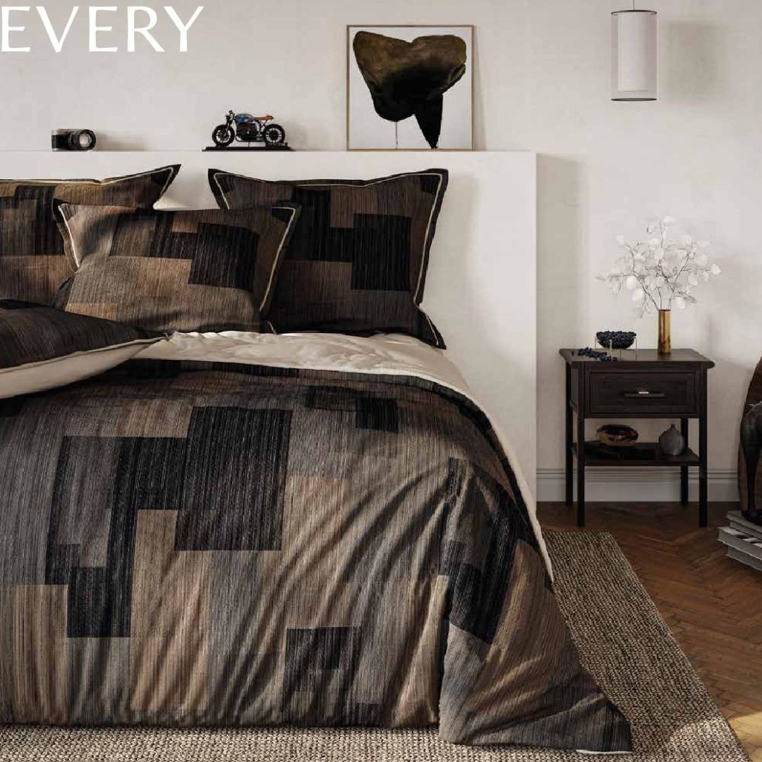 PARURE HOUSSE DE COUETTE EVERY Marron