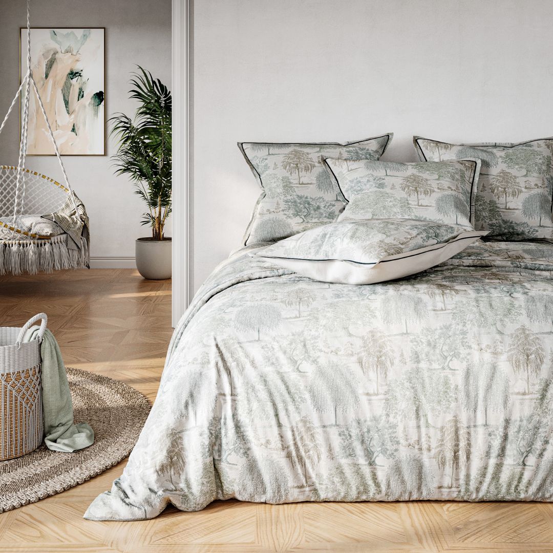 PARURE HOUSSE DE COUETTE NIRO GRIS