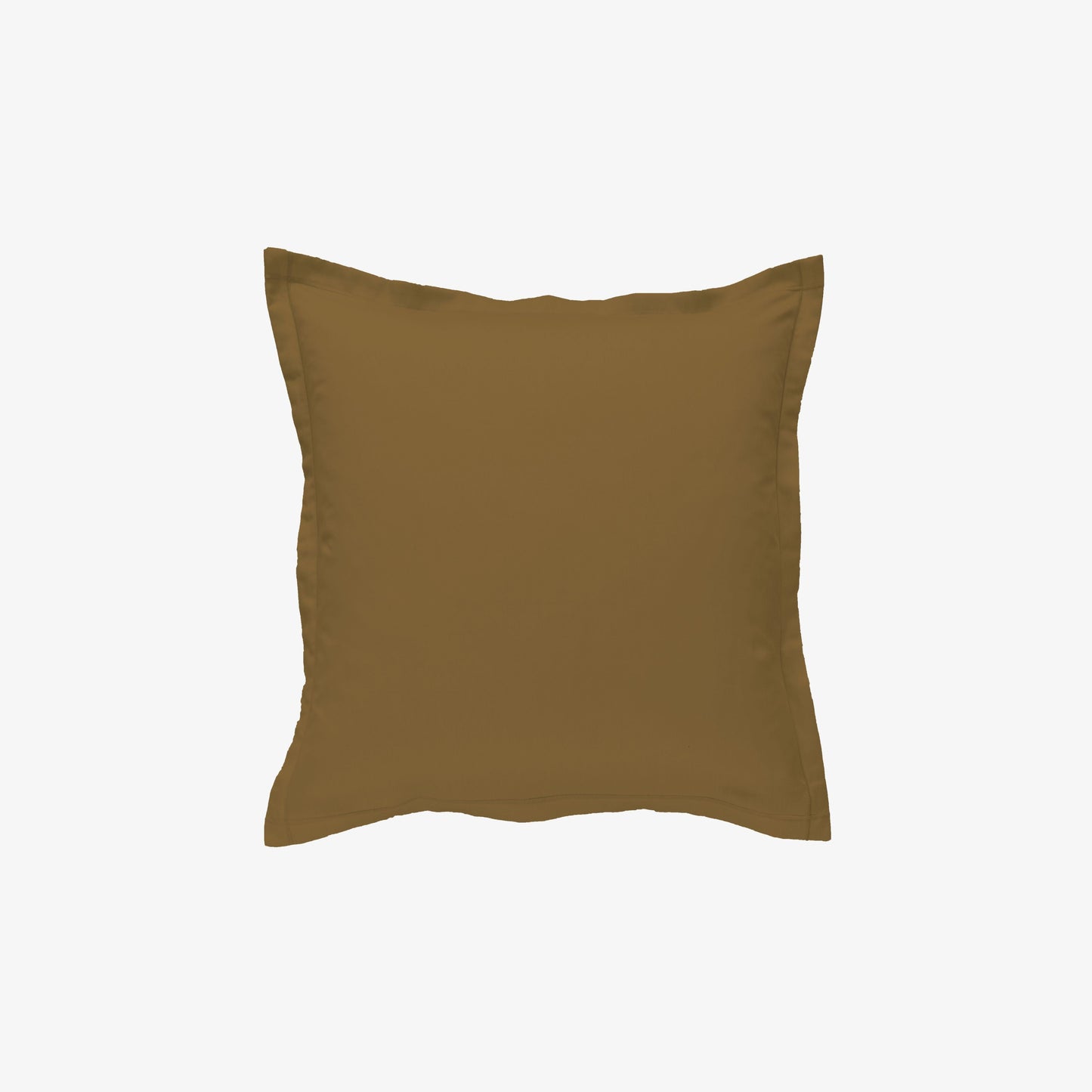 Taie d'oreiller satin 120 fils bronze