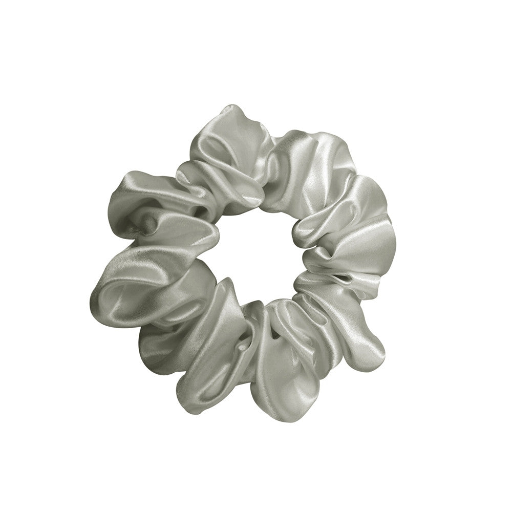 Chouchou soie silver