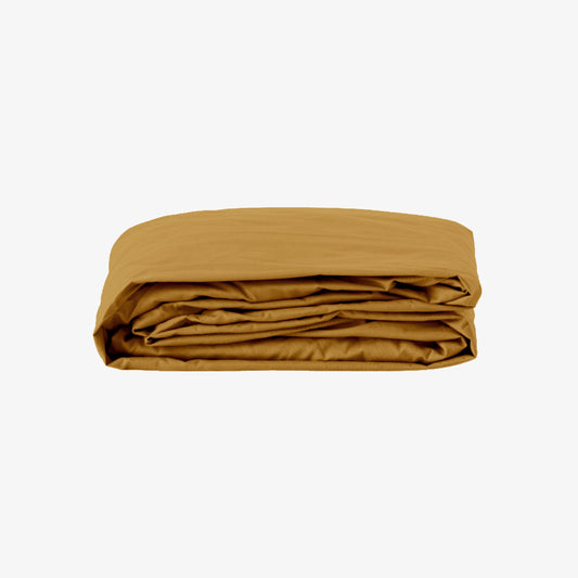 Drap housse bonnet 40 cm satin 120 fils bronze