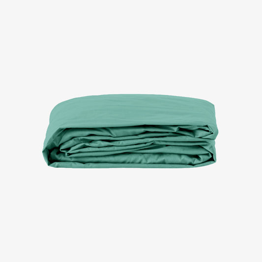 Drap housse bonnet 40 cm satin 120 fils celadon