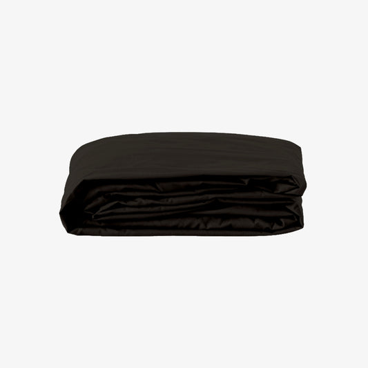 Drap housse percale 80 fils bonnet 40 noir