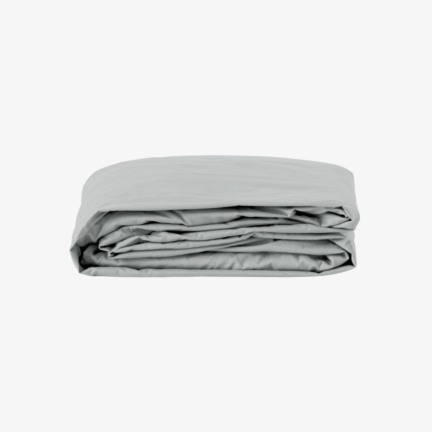 Drap housse bonnet 40 cm satin 120 fils gris perle