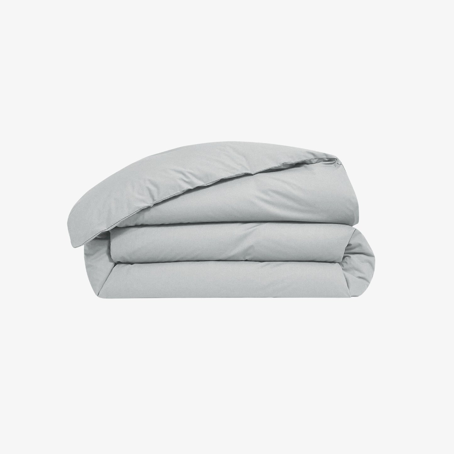 Housse de Couette Satin de Coton 120 fils gris perle