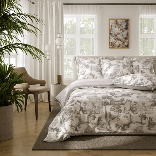 PARURE HOUSSE DE COUETTE SORA GRIS