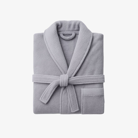 Peignoir adulte 100% coton peigné