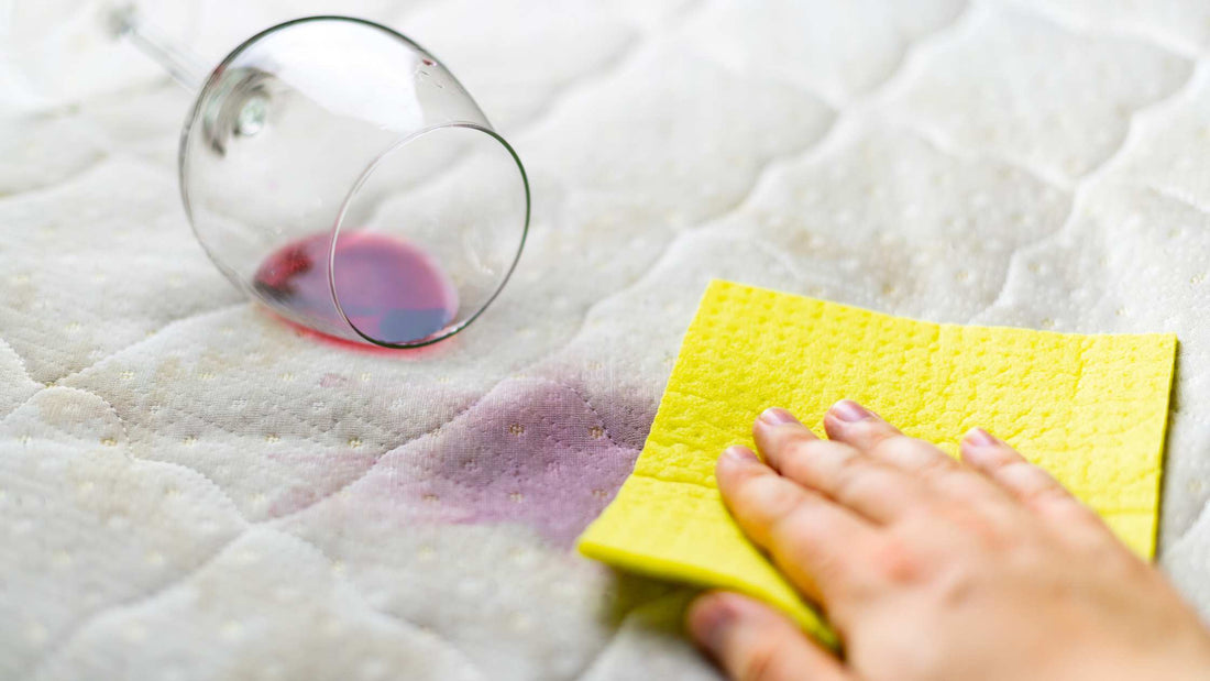 nettoyer une tache de vin rouge