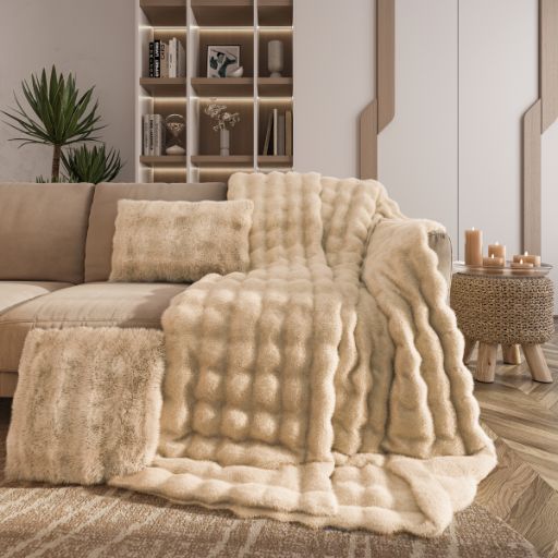 Decoratieve plaid en kussen