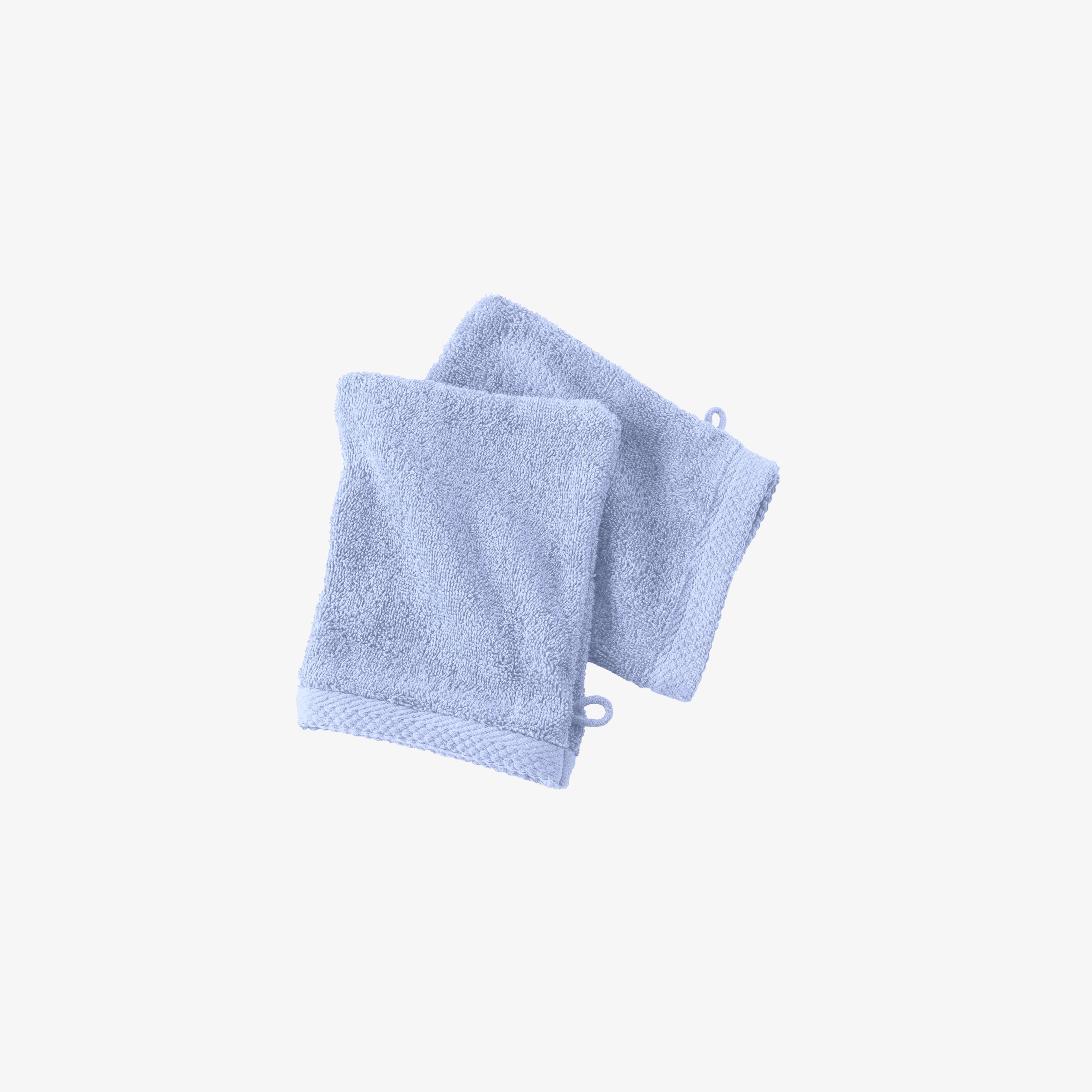2er-Pack Waschhandschuhe 16x21 cm – 600 g/m² aus 100 % Baumwolle