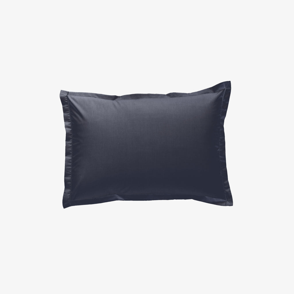 Taie d'oreiller satin 120 fils gris anthracite