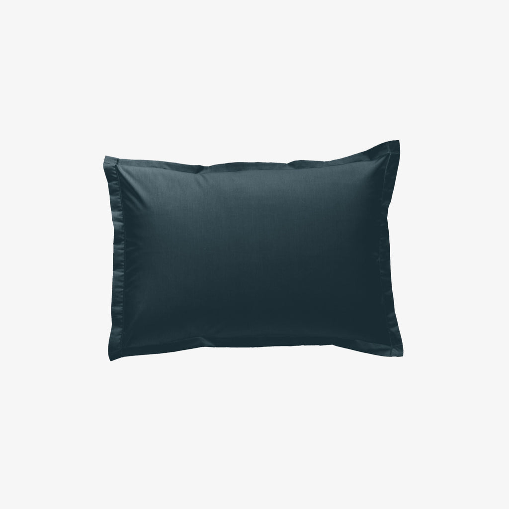 Marineblauer Satin-Kissenbezug mit 120 Fäden pro Quadratzoll