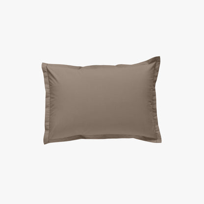 Taie d'oreiller percale 80 fils taupe