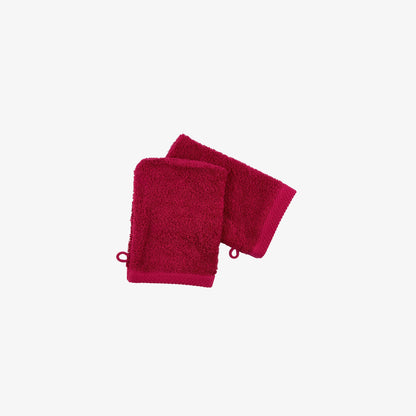 Lot de 2 gants de toilette 16×21 cm – 600 g/m² en 100 % coton