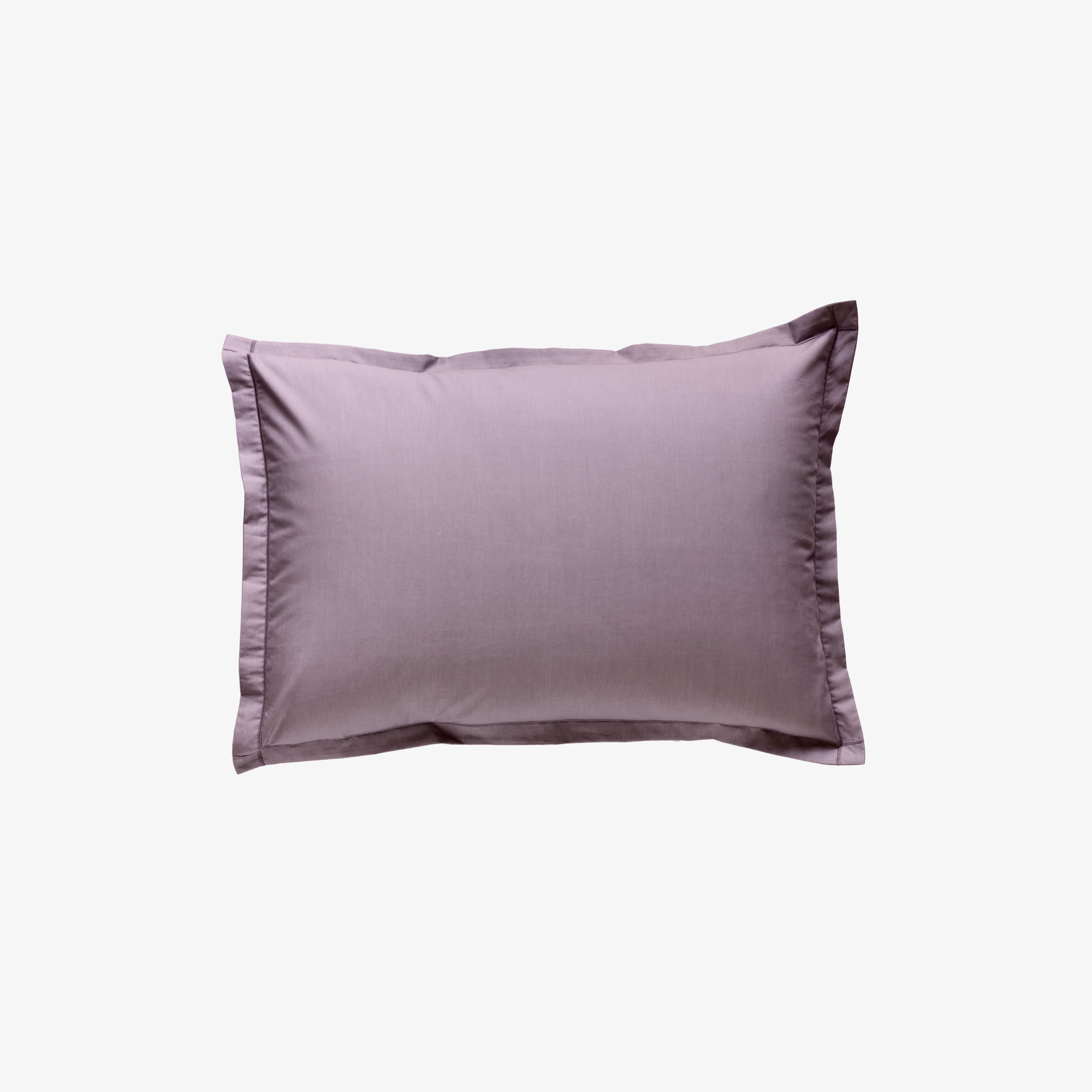 Taie d'oreiller satin 120 fils violet ice
