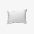Taie d'oreiller satin 120 fils blanc