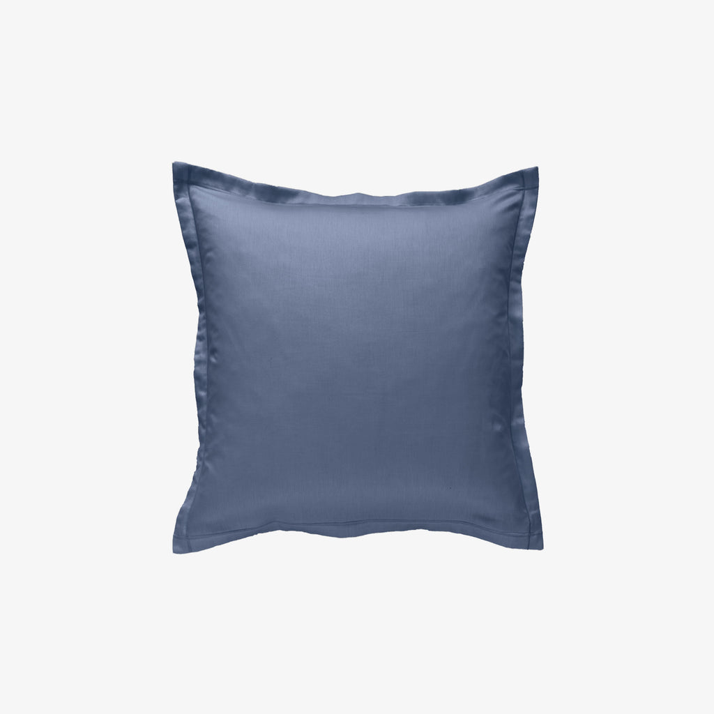 Kissenbezug aus Denimblauem Satin, 120 Fäden pro Zoll