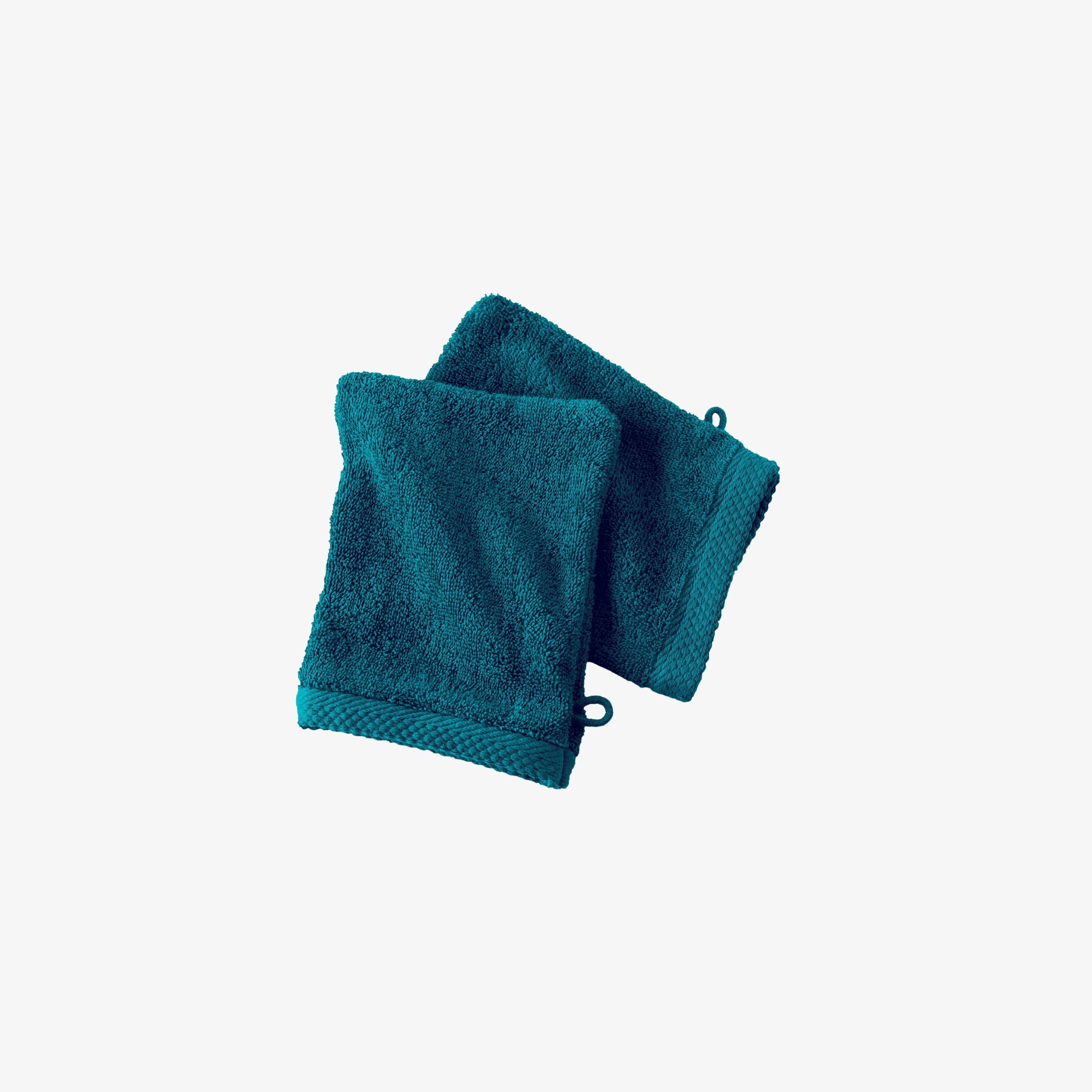 2er-Pack Waschhandschuhe 16x21 cm – 600 g/m² aus 100 % Baumwolle