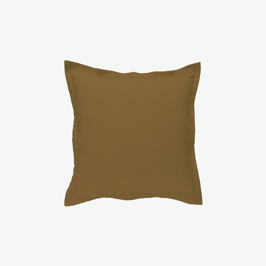 Taie d'oreiller satin 120 fils bronze
