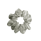 Chouchou soie silver
