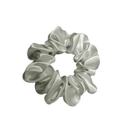 Chouchou soie silver