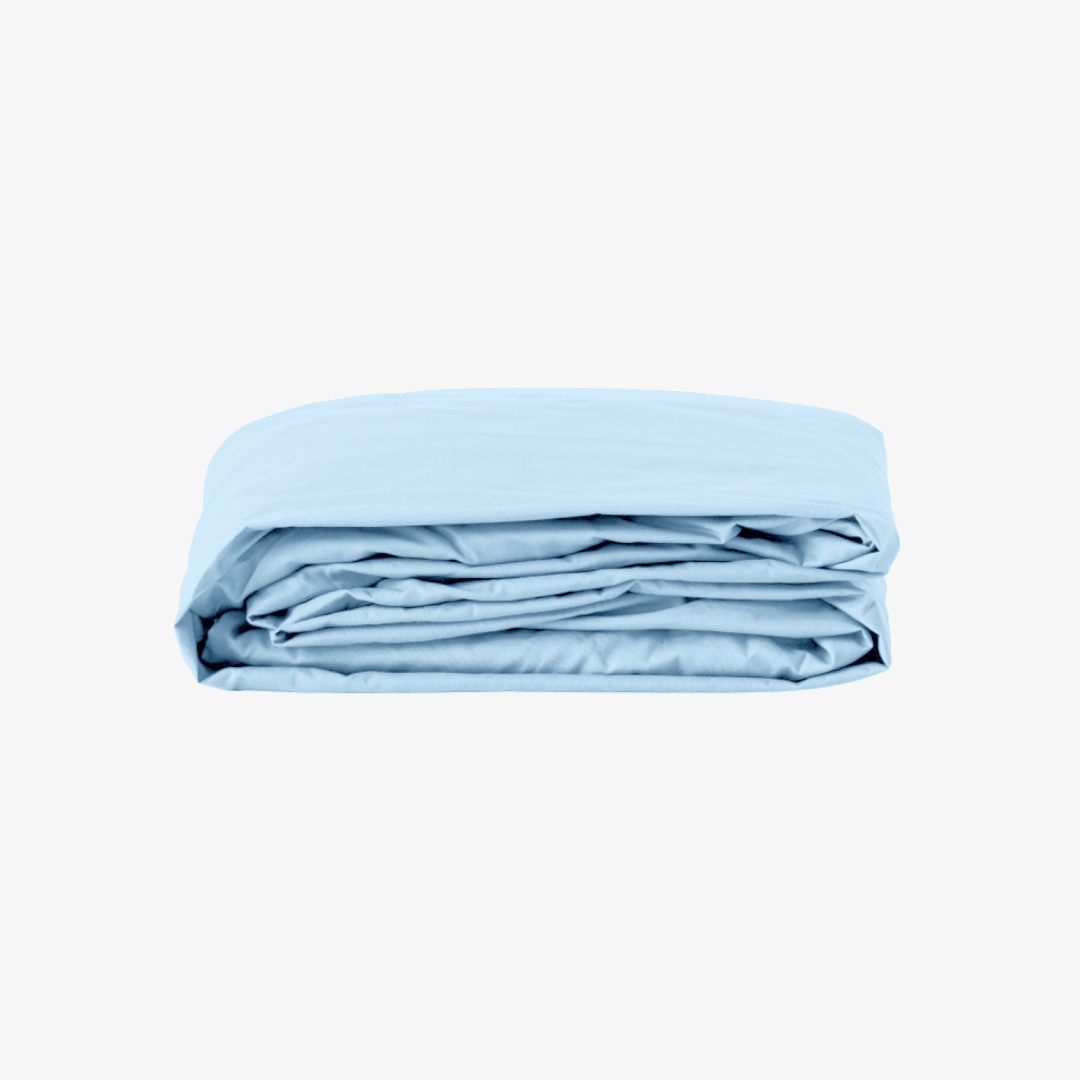 Perkal-Spannbettlaken, 80 Fäden/cm², 40 cm tief, himmelblau