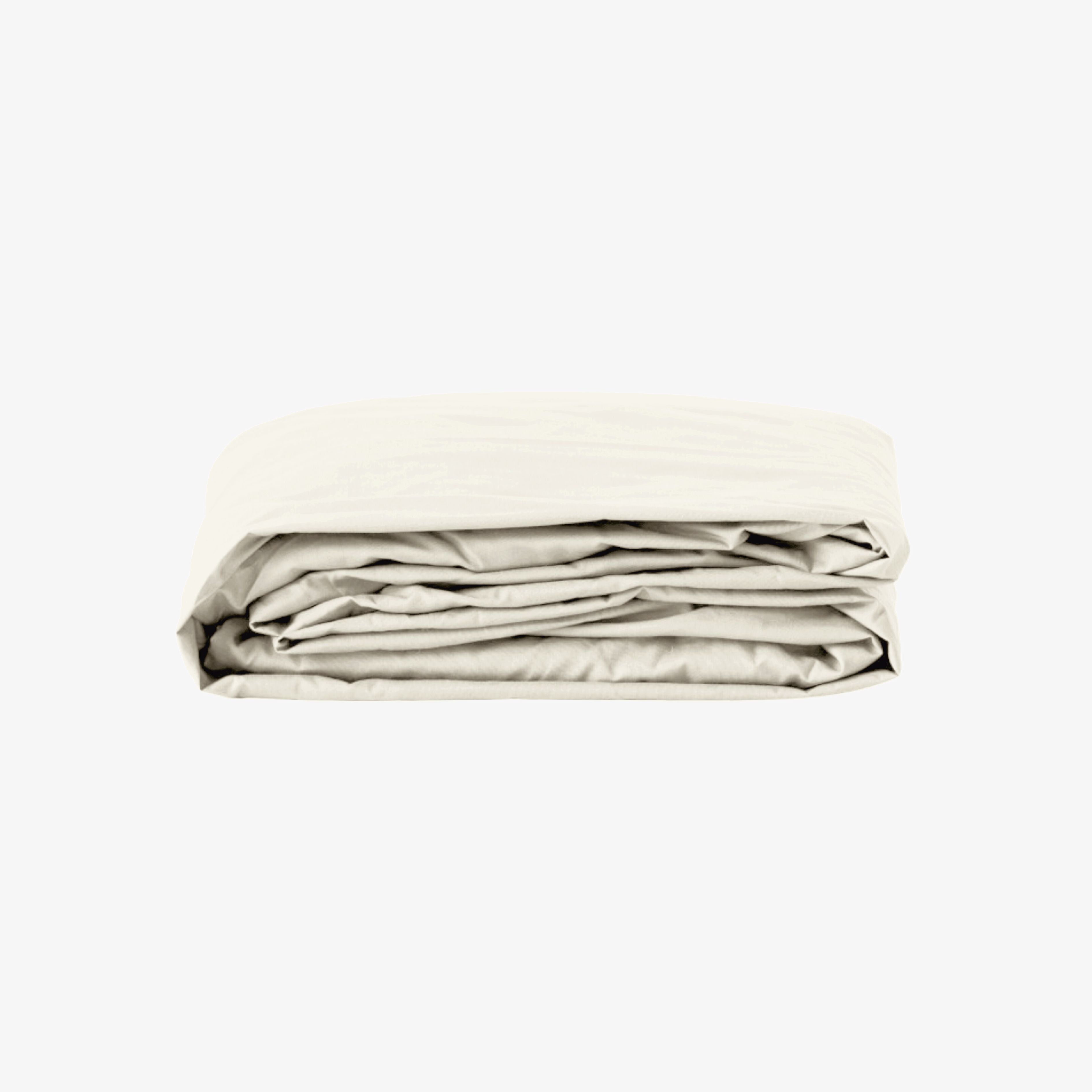 Satin-Spannbettlaken mit 30 cm Tasche, weiß