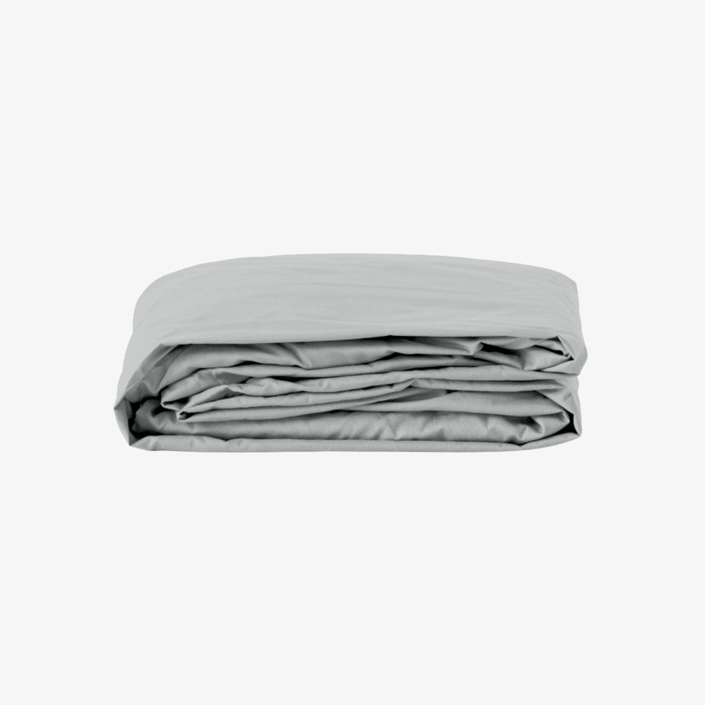 Satin-Spannbettlaken mit 30 cm Tasche, perlgrau