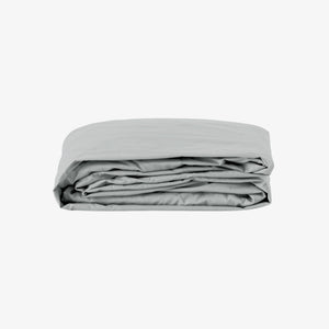 Drap housse bonnet 40 cm satin 120 fils gris perle