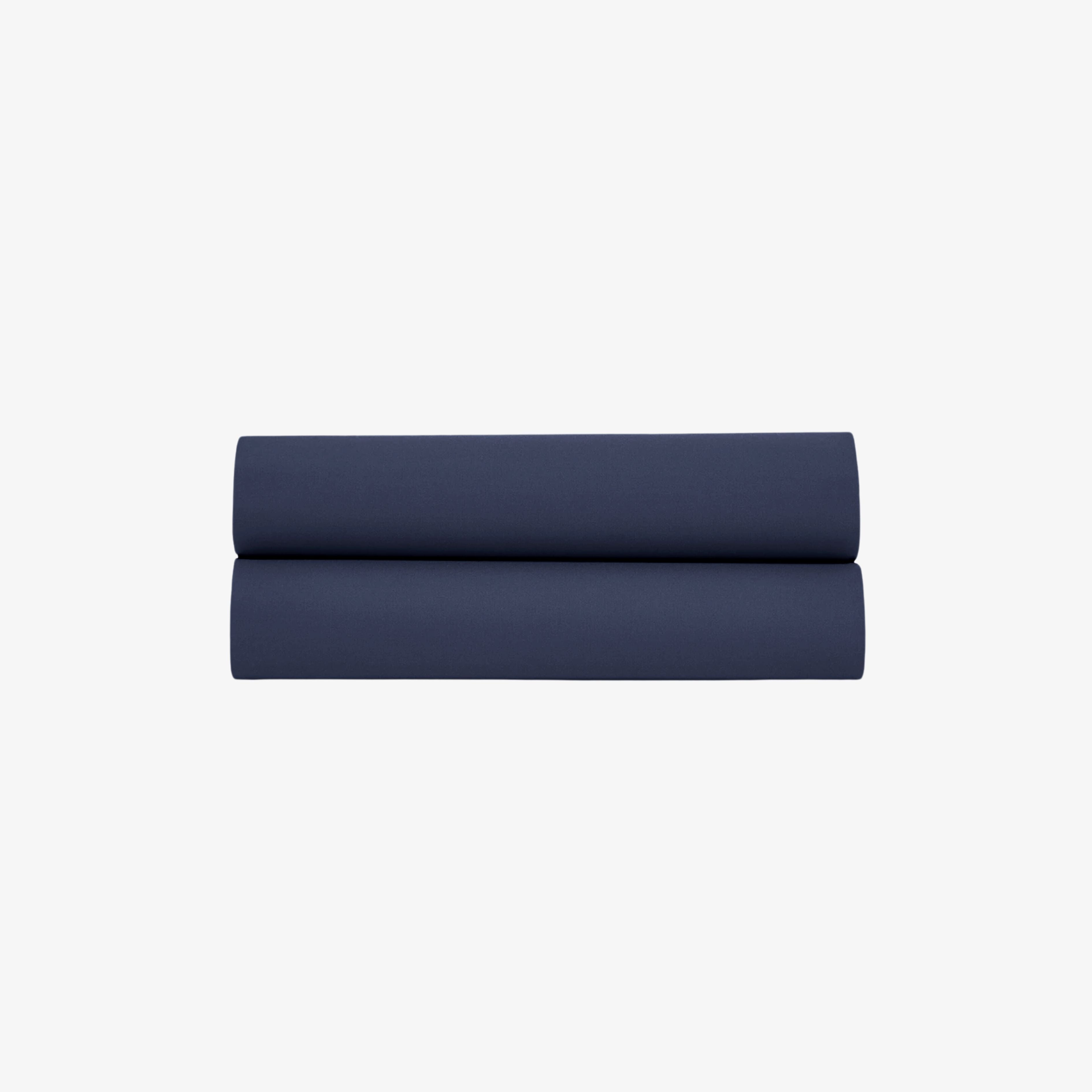 Marineblaues Satin-Spannbettlaken, 120 Fadenzahl