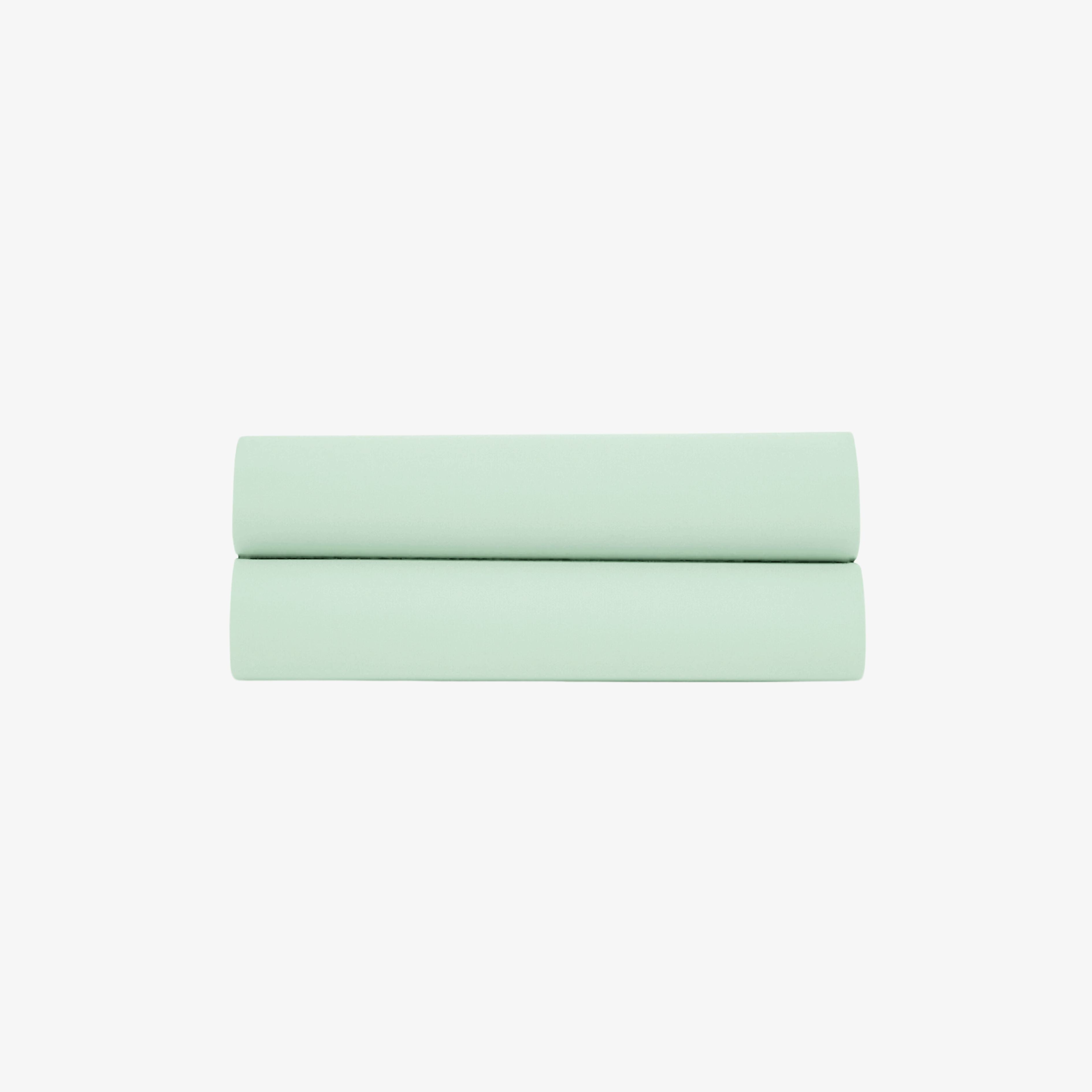 Satin-Spannbettlaken mit 120 Fäden pro Quadratzoll, aquamaringrün