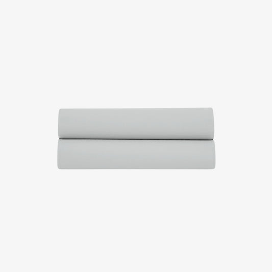 Drap Plat Percale de Coton 80 fils gris perle