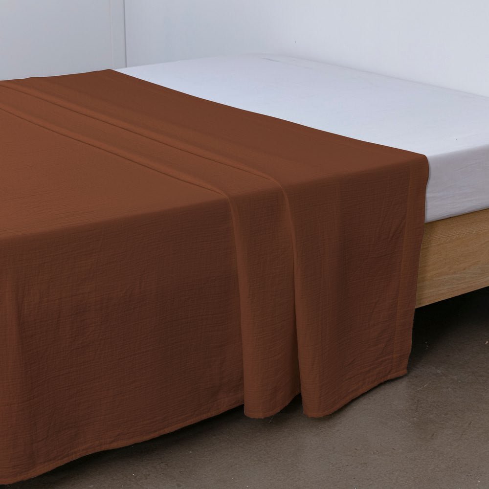 Drap Plat Gaze de Coton - 270x300 cm