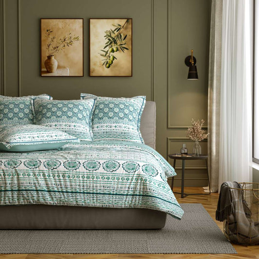 PARURE HOUSSE DE COUETTE GARANCE BLEU