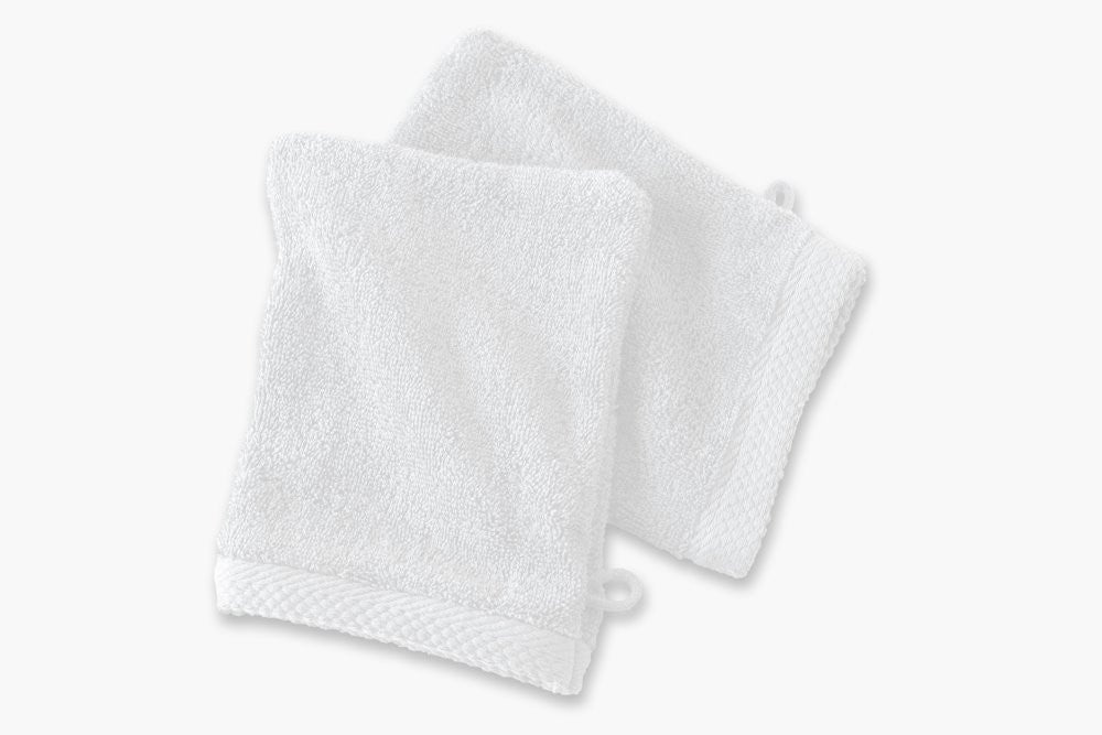 2er-Pack Waschhandschuhe 16x21 cm – 600 g/m² aus 100 % Baumwolle