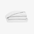 Housse de Couette Satin de Coton 120 fils blanc