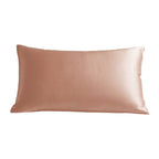 Bettwäsche aus rosa Seide